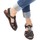 Chaussures Femme Sandales et Nu-pieds Gianluca - L'artigiano Del Cuoio 501 D MORO CUOIO Marron