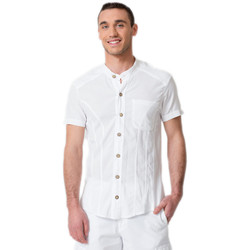 Vêtements Homme Chemises manches courtes La Cotonniere CHEMISE BILBAO Blanc