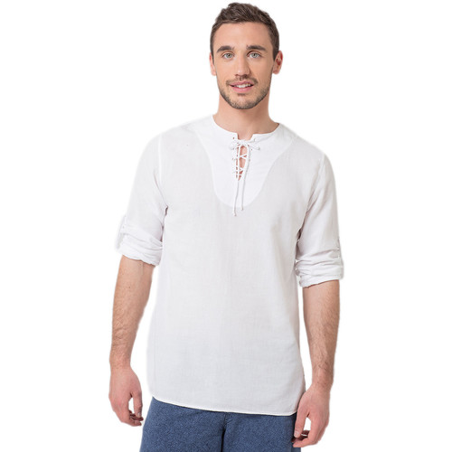 Vêtements Homme T-shirts manches longues La Cotonniere TUNIQUE TORONTO Blanc