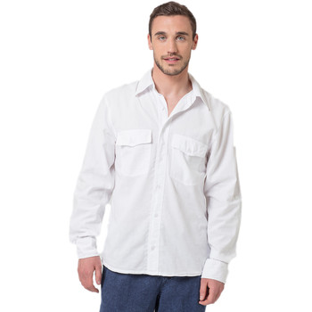 Vêtements Homme Chemises manches longues La Cotonniere CHEMISE SYDNEY Blanc
