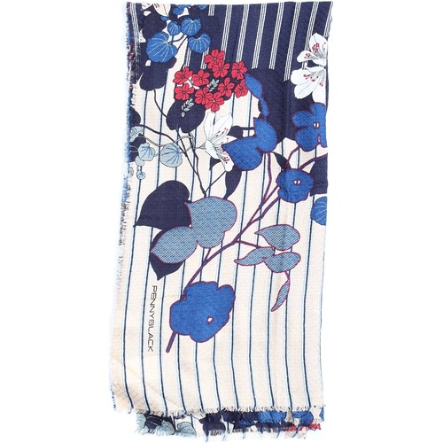Accessoires textile Femme Echarpes / Etoles / Foulards Pennyblack 55440818 Écharpe femme Bleu et Beige Rouge Multicolore