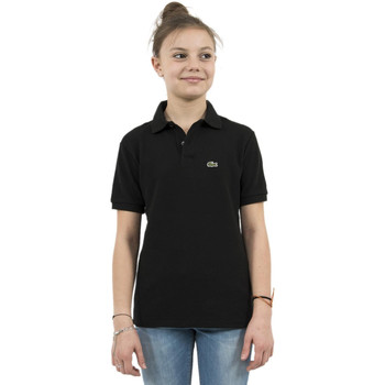 Vêtements Fille T-shirts & Polos Lacoste pj2909 noir