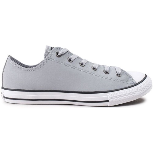 Baskets Basses Fille Converse CHUCK TAYLOR ALL STAR GLITTER - OX Gris - Chaussures Baskets basses Enfant 49 