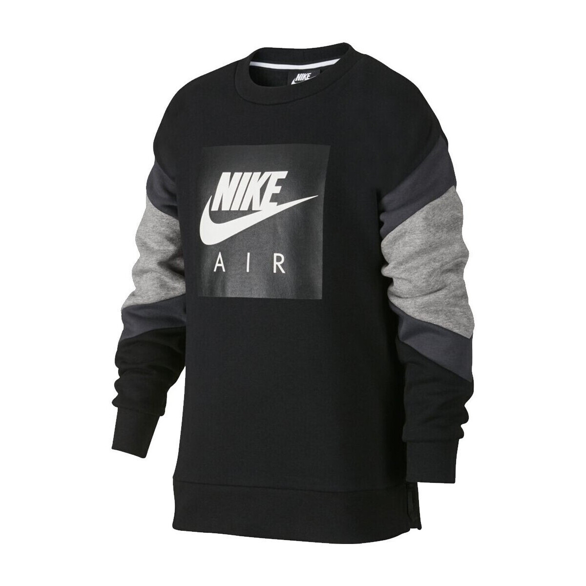 Vêtements Enfant Sweats Nike AIR CREW Junior Gris