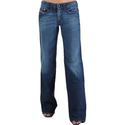 Vêtements Femme verwaschenem Jeans bootcut Diesel s Vixta 8UN Bleu