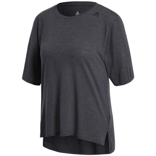 Vêtements Femme T-shirts manches courtes adidas Originals Three Stripe Noir, Graphite