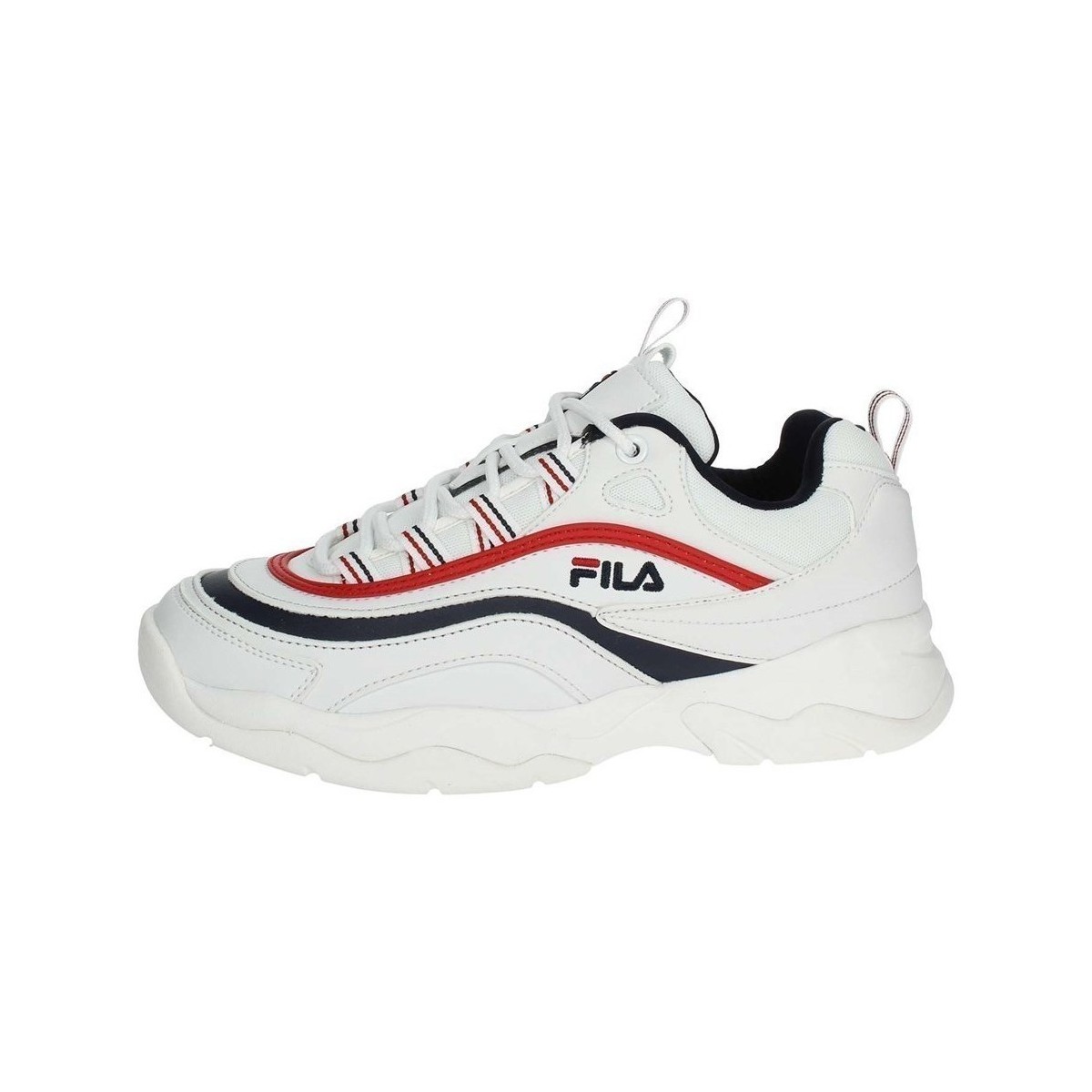 Chaussures Femme Baskets basses Fila Ray Low Wmn Rouge, Noir, Blanc