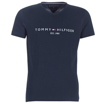 Vêtements Homme T-shirts manches courtes Tommy son Hilfiger TOMMY son FLAG HILFIGER TEE Marine