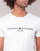 Vêtements Homme T-shirts manches courtes Tommy Hilfiger TOMMY FLAG HILFIGER TEE Blanc