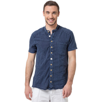 Vêtements Homme Chemises manches courtes La Cotonniere CHEMISE BILBAO Bleu