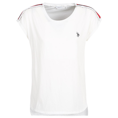 Vêtements Femme Purple accessories 7-5 polo-shirts pens Cotton Polo Shirt With Detail. JEWELL TEE SS Blanc