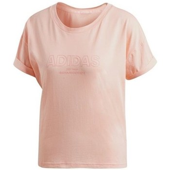 Vêtements Femme T-shirts manches courtes adidas Originals Ess Allcap Tee Rose