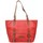 Sacs Femme Cabas / Sacs shopping Fuchsia Sac cabas  Omarion trapèze souple vieilli rouge Multicolore