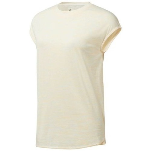 Vêtements Femme T-shirts manches courtes Reebok Sport EL Marble Tee Beige