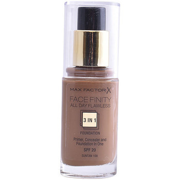 Beauté Fonds de teint & Bases Max Factor Facefinity All Day Flawless 3 In 1 Foundation 100-suntan 