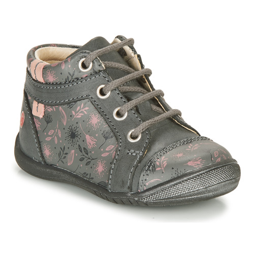 Chaussures Fille Boots GBB OMANE Gris / Rose