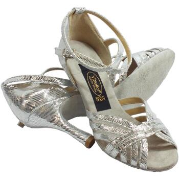 Vitiello Dance Shoes Sandalo l.a. satinato Argenté