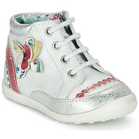 Chaussures Fille Boots Catimini POUSSIN Blanc