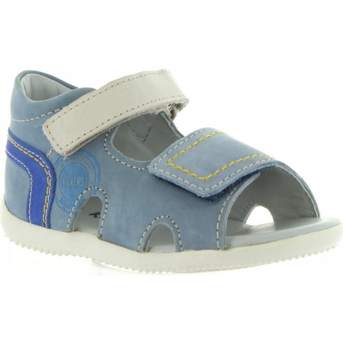 Enfant Kickers Bicubasurf bleu - Chaussures Sandale Enfant 45 