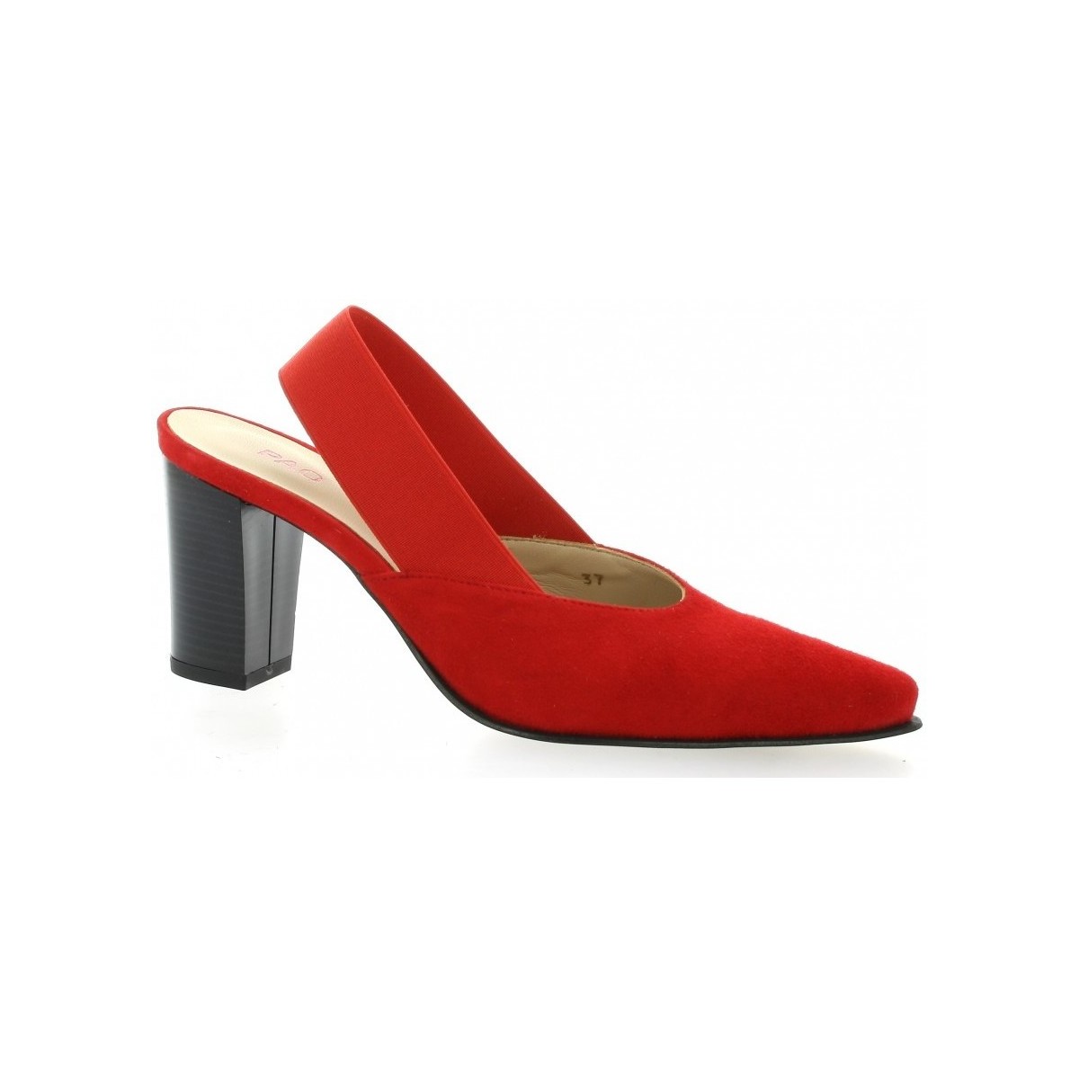 Chaussures Femme Nat et Nin Escarpins cuir velours Rouge