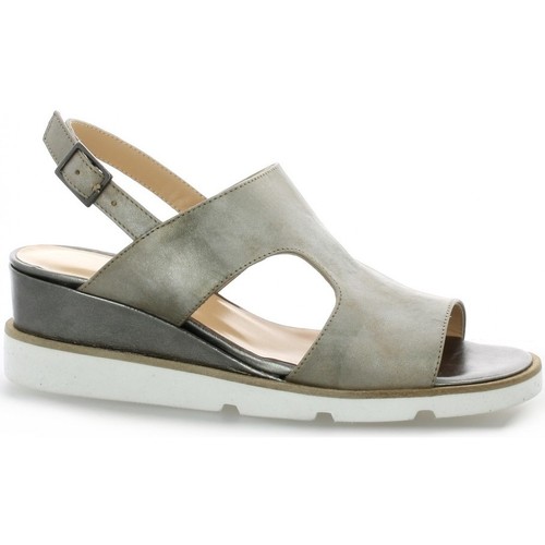 Benoite C Nu pieds cuir laminé Bronze - Chaussures Sandale Femme 77,40 €