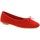 Chaussures Femme Ballerines / babies Reqin's Ballerines cuir velours Rouge