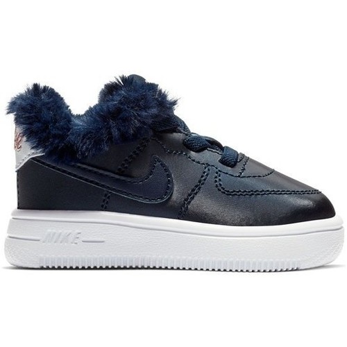Chaussures Basketball Nike couture FORCE 1 '18 VALENTINE'S DAY / BLEU MARINE Bleu