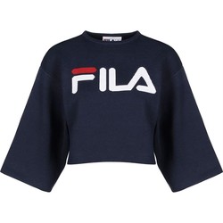 FILA Nicolo Terry Towelling Crew Peacoat White Chinese Red Mens Clothing