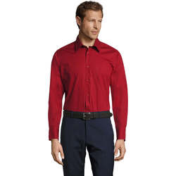 Vêtements Homme Chemises manches longues Sols BRIGHTON STRECH Rojo
