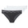 Sous-vêtements Femme Culottes & slips DIM COTON FEMININE 2+1 GRATUIT Noir / Blanc