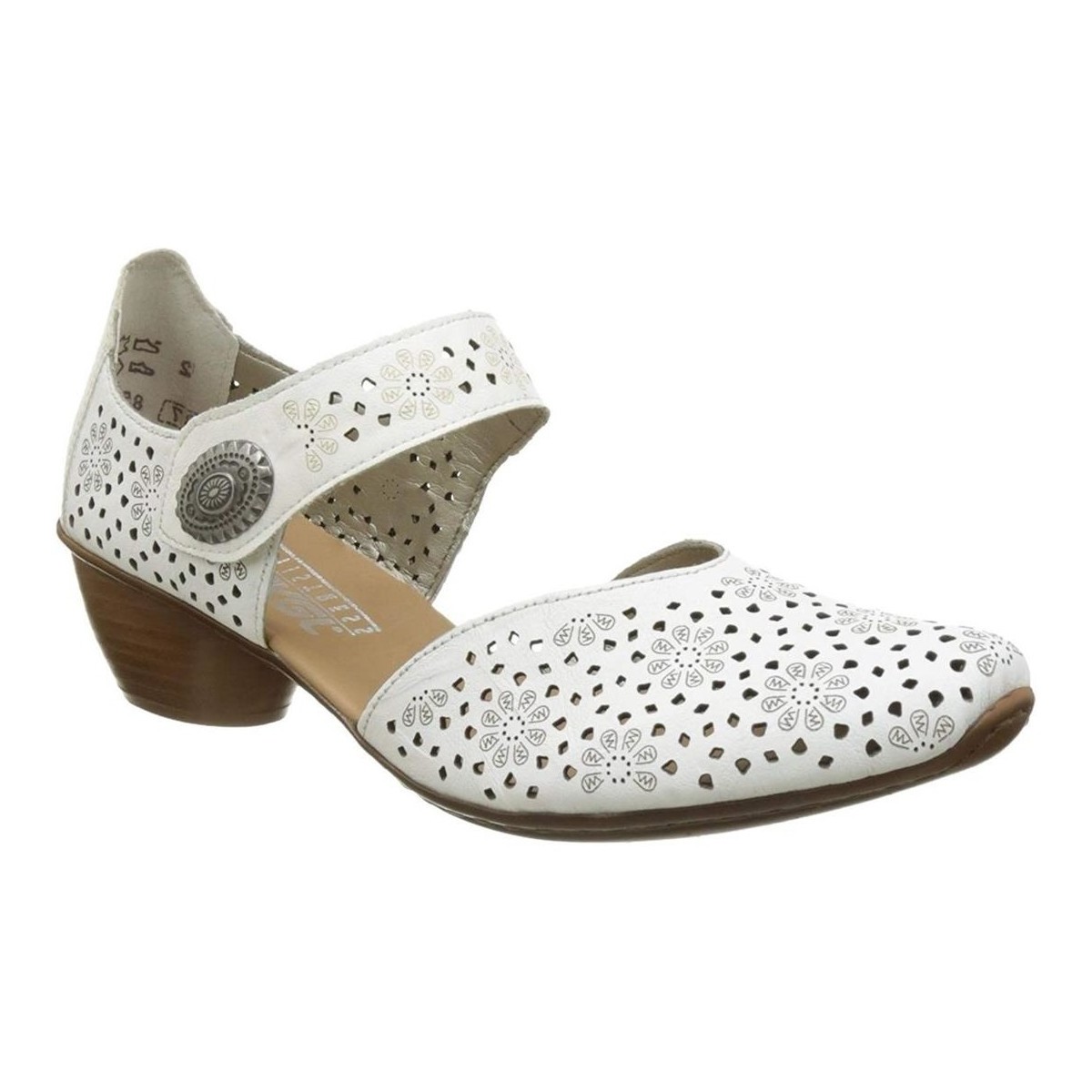 Chaussures Femme Sandales et Nu-pieds Rieker 43711 Blanc