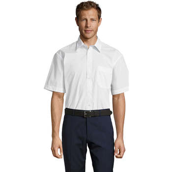 Vêtements Homme Chemises manches courtes Sols BRISTOL MODERN WORK Blanc