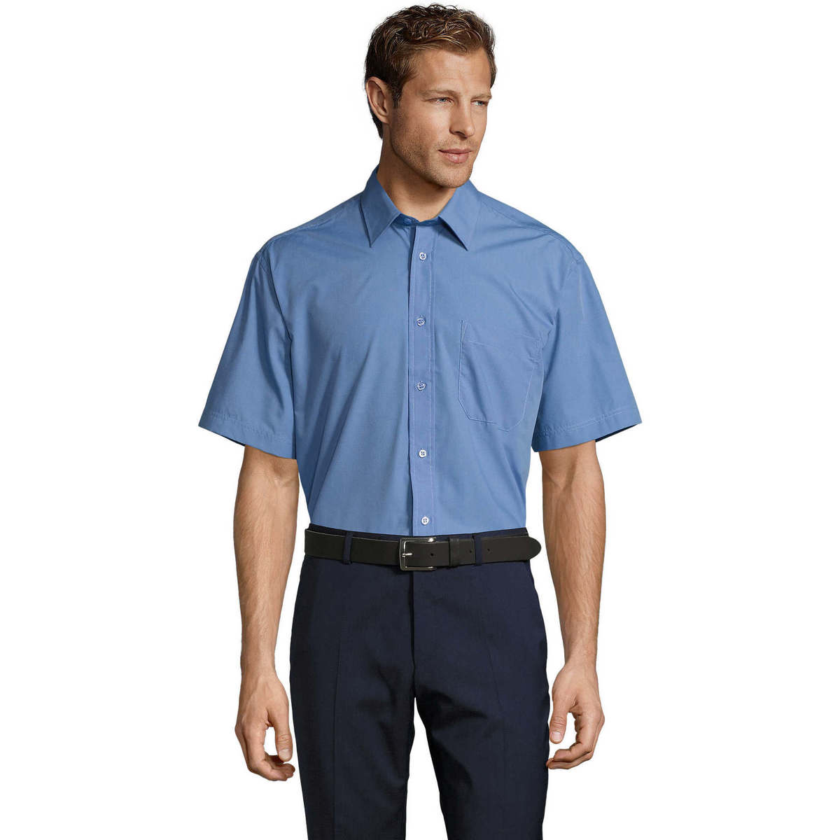 Vêtements Homme Chemises manches courtes Sols BRISTOL MODERN WORK Bleu