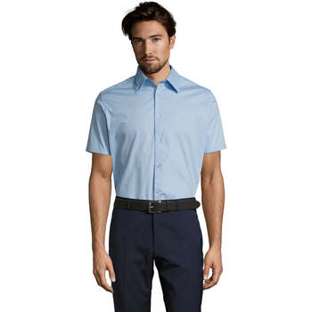 Vêtements Homme Chemises manches courtes Sols BROADWAY STRECH MODERN Bleu