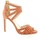 Chaussures Femme Sandales et Nu-pieds Fremilu Nu pieds cuir velours Orange