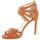 Chaussures Femme Sandales et Nu-pieds Fremilu Nu pieds cuir velours Orange