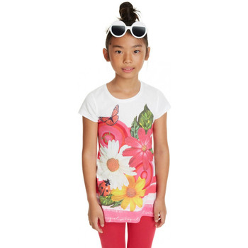 Vêtements Fille T-shirts manches courtes Desigual Pack T-Shirt +Legging Fille19SGTKAL Tamarindo rose Rose