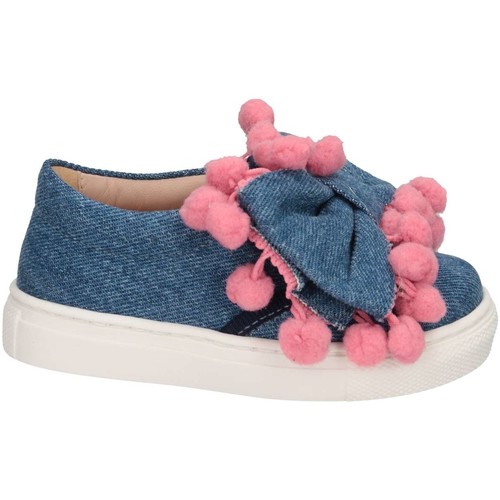 Chaussures Fille Slip ons Florens W055327I JEANS/ROSA Bleu