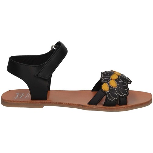 Chaussures Fille Sandales et Nu-pieds Manuela De Juan S2545 IKIA BLACK SET Sandales Enfant Noir Noir