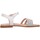 Chaussures Fille Sandales et Nu-pieds Unisa LOBA RI WHITE Sandales Enfant Blanc / Argent Multicolore