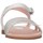 Chaussures Fille Sandales et Nu-pieds Unisa LOBA RI WHITE Sandales Enfant Blanc / Argent Multicolore