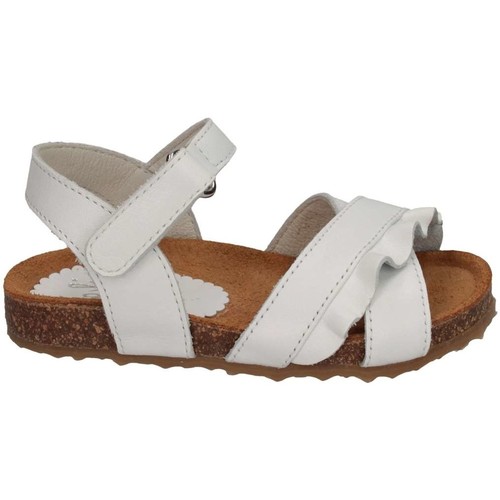 Chaussures Fille Ton sur ton Il Gufo G564 BIANCO ROUGE Sandales Enfant blanc Blanc