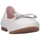 Chaussures Fille Nouveautés de cette semaine DUGOS RI WHITE Ballerines Enfant blanc Blanc