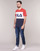 Vêtements Homme T-shirts manches courtes Fila DAY TEE Marine / Rouge / Blanc