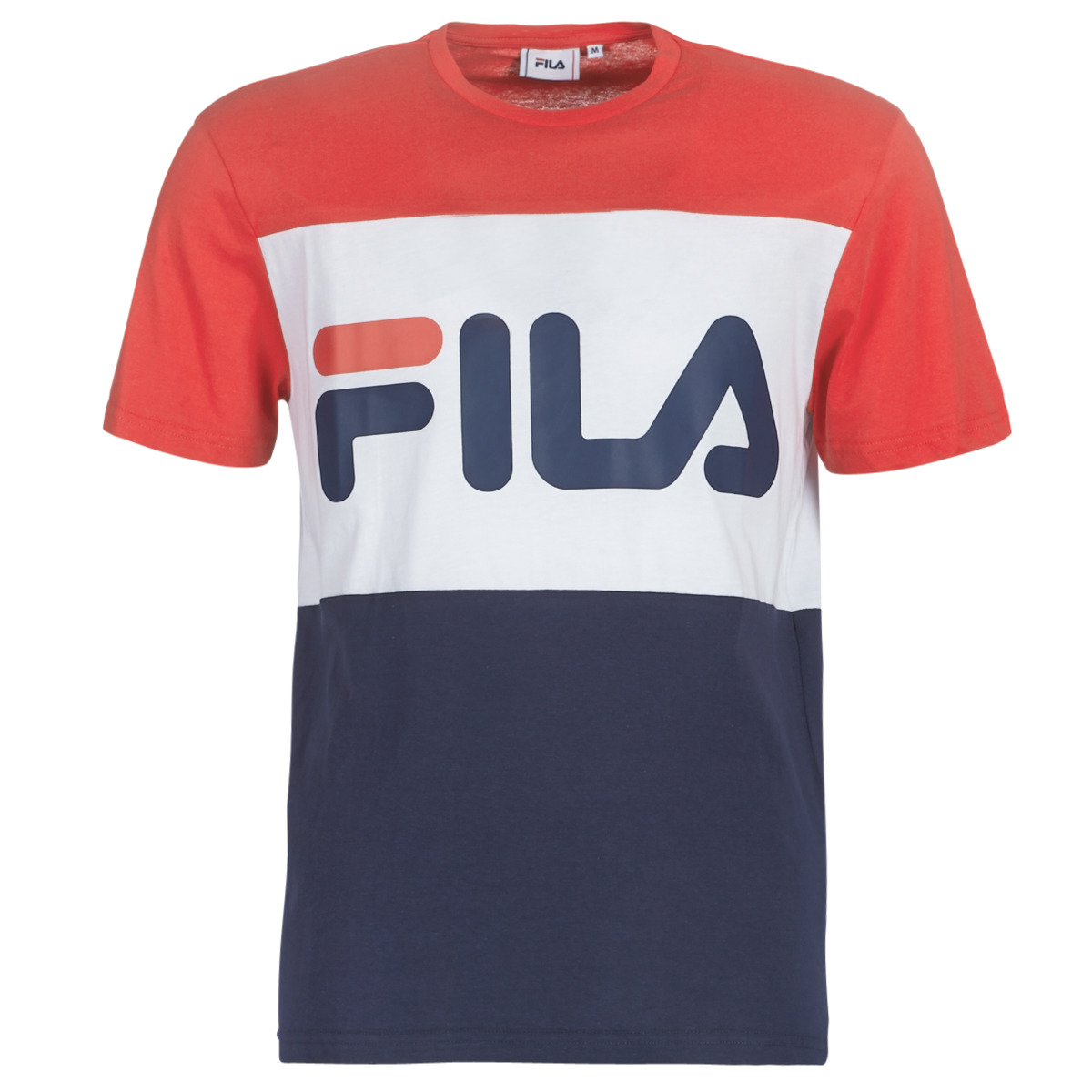 Vêtements Homme T-shirts manches courtes product Fila DAY TEE Marine / Rouge / Blanc