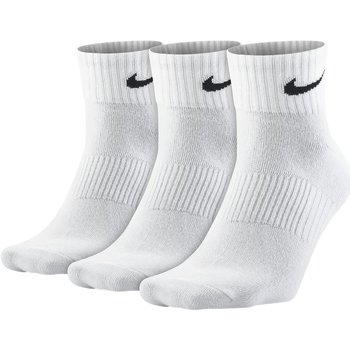 Sous-vêtements Homme Chaussettes Nike Chaussettes Ankle 3 Paires blanc