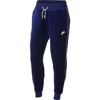 Vêtements Femme Pantalons de survêtement Nike leather W NSW VELOUR Bleu