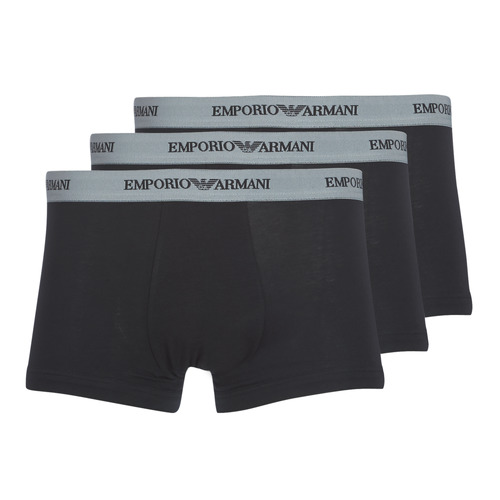 Sous-vêtements Emporio Armani CC717-PACK DE 3 Noir - Livraison Gratuite 