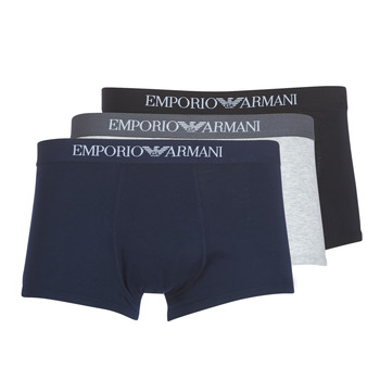 Sous-vêtements Emporio Armani CC722-PACK DE 3 Marine / Gris / Noir - Livraison Gratuite 