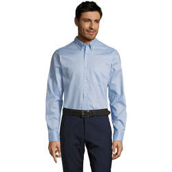 Vêtements Homme Chemises manches longues Sols BUSSINES MODERN MEN Bleu
